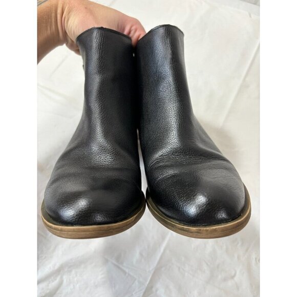 Kensie Ghita Women’s Black Leather Ankle Boots with Side Zip Size 8.5 M - Picture 9 of 12